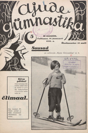 Ajude Gümnastika : ristsõnamõistatuste ajakiri ; 5 1935-01-31