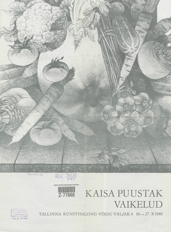 Kaisa Puustak : vaikelude näituse kataloog, Tallinna Kunstisalong, 10.-27. X 1985