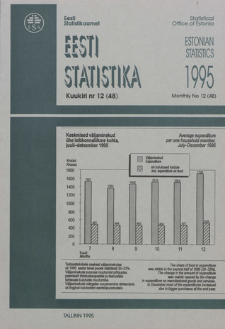 Eesti Statistika Kuukiri = Monthly Bulletin of Estonian Statistics ; 12(48) 1996-01