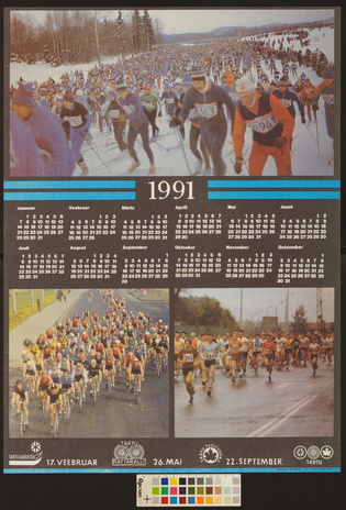 Tartu maraton, Tartu rattaralli, Tartu sügisjooks : 1991 
