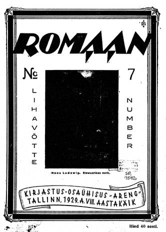 Romaan ; 7 (169) 1929-04
