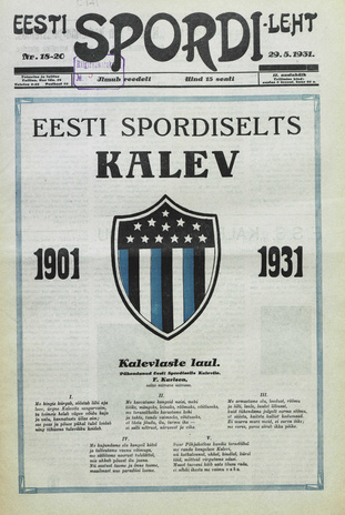 Eesti Spordileht ; 18-20 1931-05-29