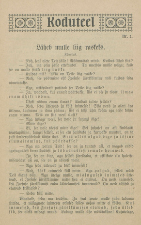 Koduteel ; 2 1924