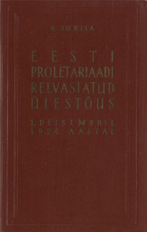 Eesti proletariaadi relvastatud ülestõus 1. detsembril 1924