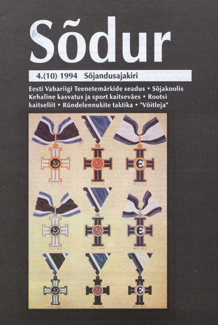 Sõdur : Eesti sõjandusajakiri ; 4(10) 1994