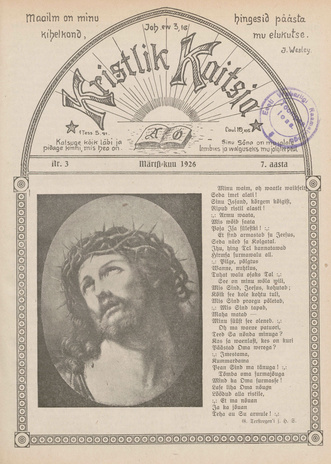 Kristlik Kaitsja : Eesti metodistide häälekandja ; 3 1926-03