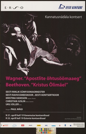 Wagner Apostlite õhtusöömaaeg, Beethoven Kristus Õlimäel