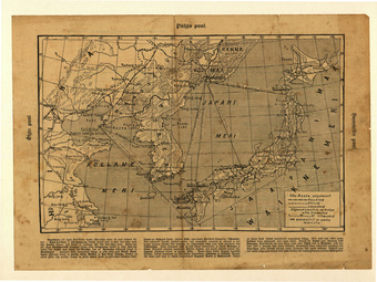 Ida-Aasia sõjakaart : "Ristirahwa Pühapäewalehe" hinnata kaasanne nr. 8 juurde 1904