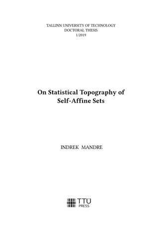 On statistical topography of self-affine sets = Eneseafiinsete hulkade statistilisest topograafiast 