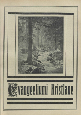Evangeeliumi Kristlane : Tallinna Immaanueli Evangeeliumi Kristlaste vabausuühingu häälekandja ; 5 1933
