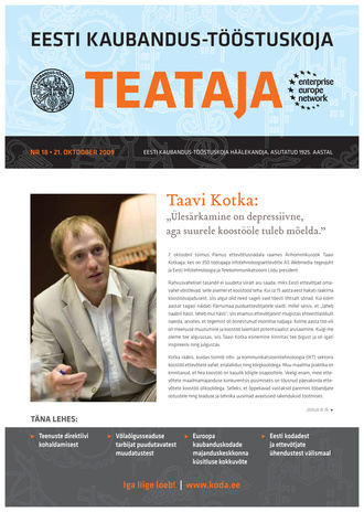 Eesti Kaubandus-Tööstuskoja Teataja ; 18 2009-10-21