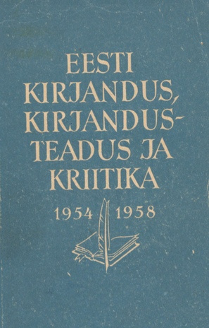 Eesti kirjandus, kirjandusteadus ja kriitika 1954-1958 : bibliograafiline nimestik