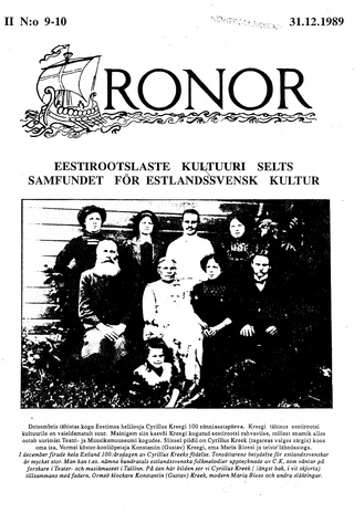 Ronor ; 9-10 1989-12-31