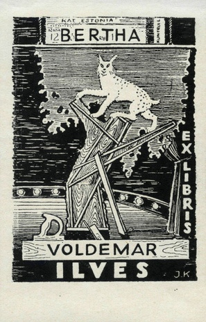 Bertha Voldemar Ilves ex libris 