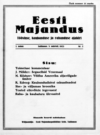 Eesti Majandus ; 2 1923-03-03
