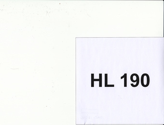 HL 190 : Eesti Muusikafondi heliarhiiv