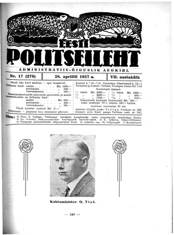 Eesti Politseileht ; 17 1927