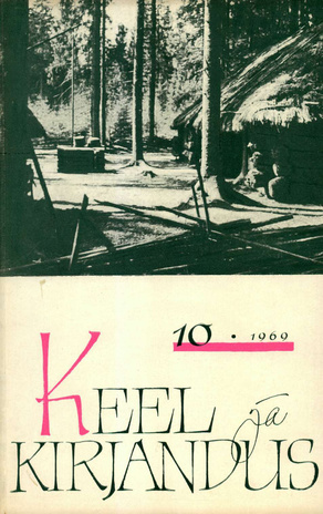 Keel ja Kirjandus ; 10 1969-10