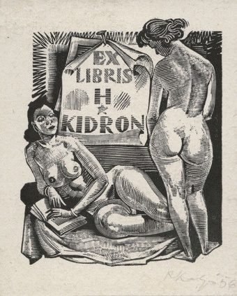 Ex libris H. Kidron 