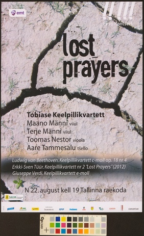 Lost prayers : Tobiase keelpillikvartett 