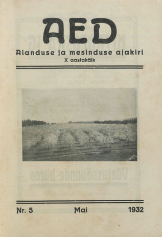Aed : aianduse ajakiri ; 5 1932-05