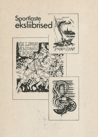 Sportlaste eksliibrised : näituse kataloog, Tallinnas 1980. a. 