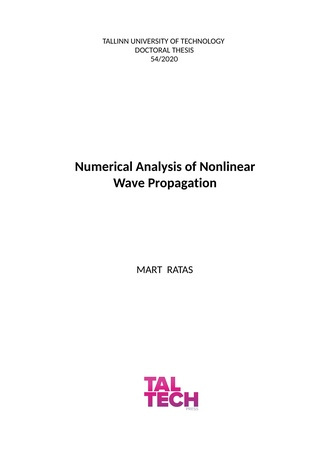 Numerical analysis of nonlinear wave propagation = Mittelineaarse lainelevi numbriline analüüs 