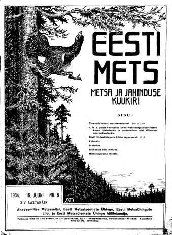 Eesti Mets ; 6 1934