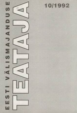 Eesti Välismajanduse Teataja ; 10 1992