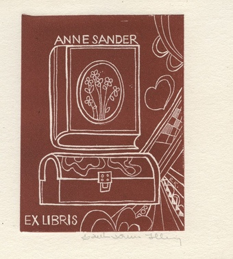 Anne Sander ex libris 
