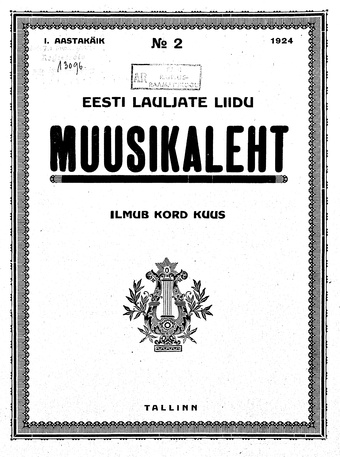 Muusikaleht ; 2 1924