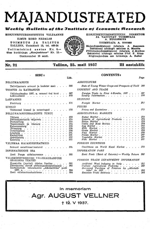 Majandusteated ; 21 1937-05-25