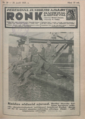 Ronk : perekonna ja noorsoo ajakiri ; 30 1925-07-25
