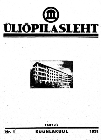 Üliõpilasleht ; 1 1931