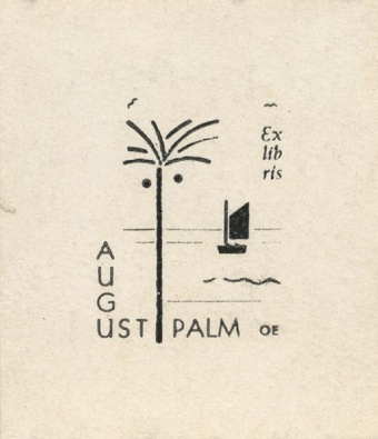 August Palm ex libris 