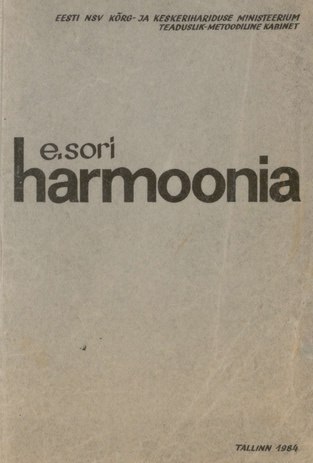 Harmoonia : õppevahend muusikakooli õpilastele