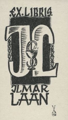 Ex libris Ilmar Laan 