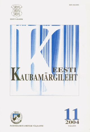 Eesti Kaubamärgileht ; 11 2004-11