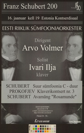 Franz Schubert 200 : Eesti Riiklik Sümfooniaorkester, Arvo Volmer, Ivari Ilja 
