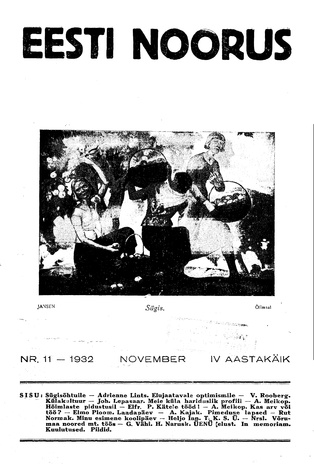Eesti Noorus ; 11 1932-11
