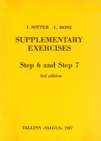 Supplementary exercises : step 6 and step 7 