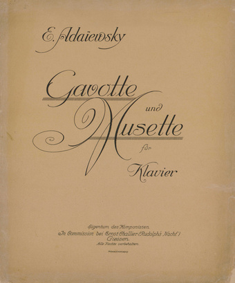 Gavotte und Musette : für Klavier