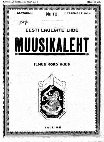 Muusikaleht ; 12 1924-12