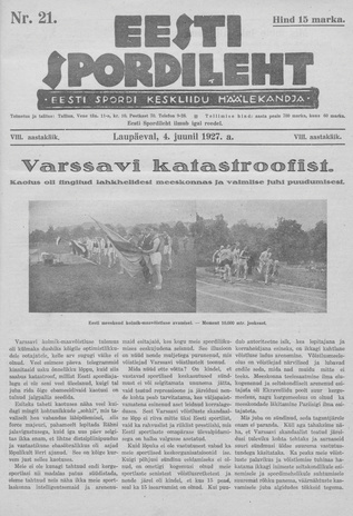 Eesti Spordileht ; 21 1927-06-04
