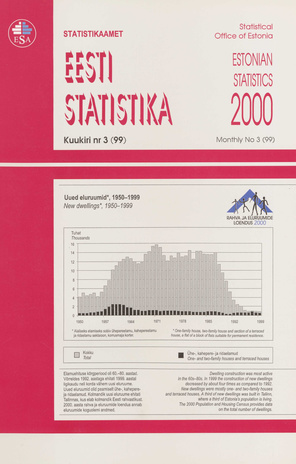Eesti Statistika Kuukiri = Monthly Bulletin of Estonian Statistics ; 3(99) 2000-04