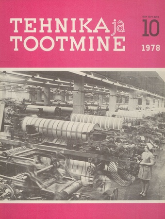 Tehnika ja Tootmine ; 10 1978-10
