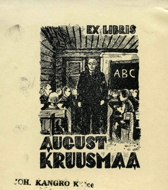 Ex libris August Kruusmaa 