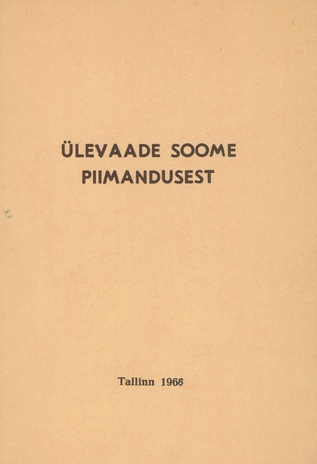 Ülevaade Soome piimandusest : informatsiooniline kiri 