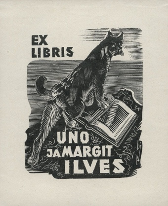 Ex libris Uno ja Margit Ilves 