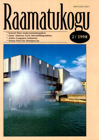 Raamatukogu ; 2 1998